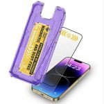 iPhone Display Schutzglas Privacy - matt 6.1 Zoll inkl. Montage-Kit